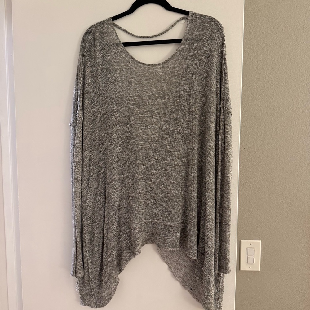 Cozy Gray Knit Sweater